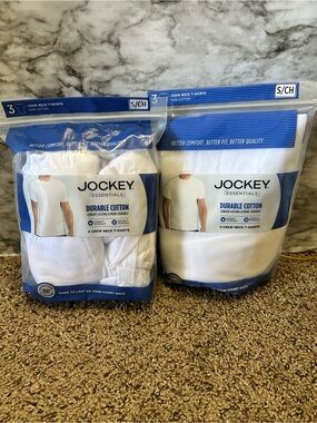Jockey White Crew Neck Undershirts - 6 Pack (2 x 3-Pack)